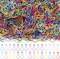 500 Pcs Calabash Crochet Stitch Markers Bulb Safety Pins Crocheting Assorted Pear Shaped Metal Knitting Pins for Sewing Clothing DIY Craft Making, 0.9 x 0.4 Inches(Multicolor)